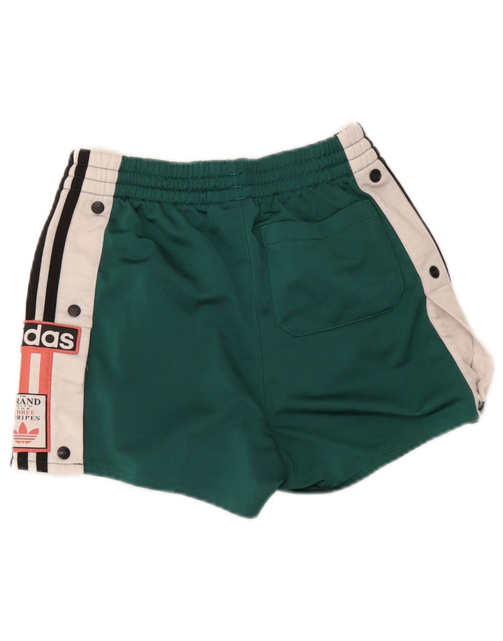 Adidas Short de sport graphique pour femme en polyester color block vert moyen