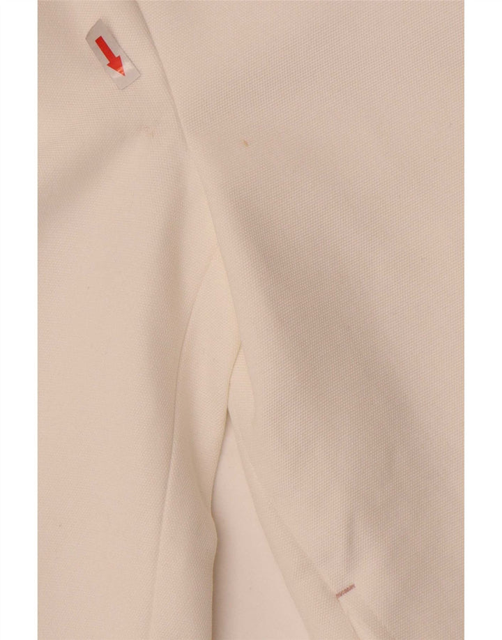 Zara Veste Blazer 2 Boutons Fille 9-10 Ans Coton Blanc