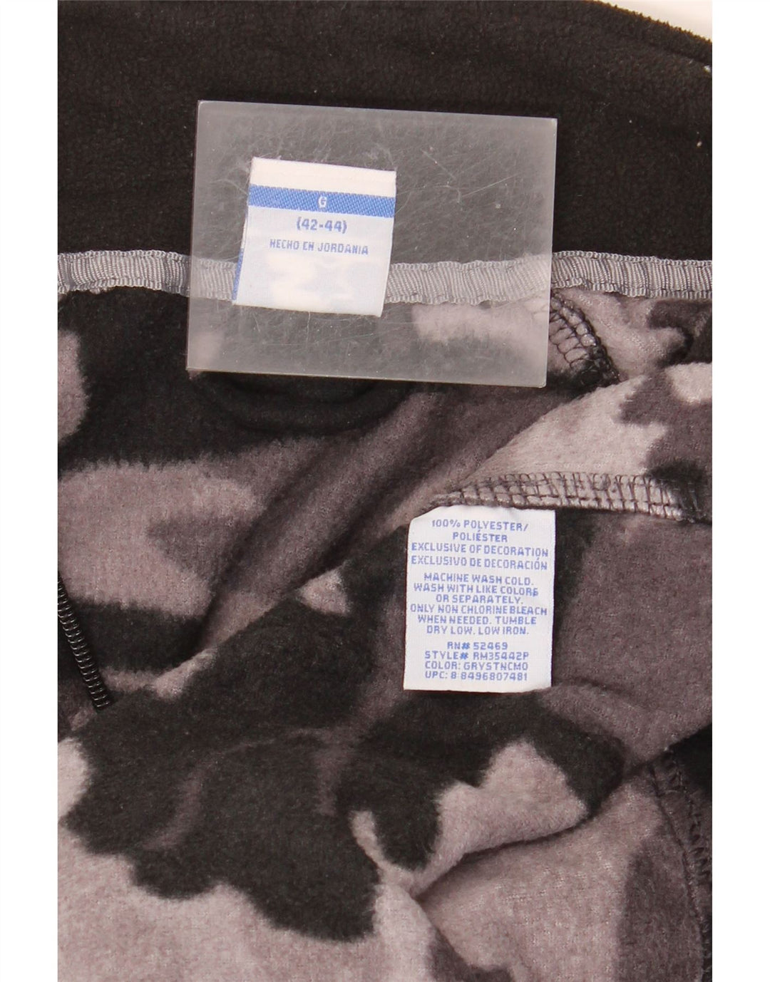 STARTER Veste Polaire Homme UK 42/44 Large Gris Camouflage Polyester