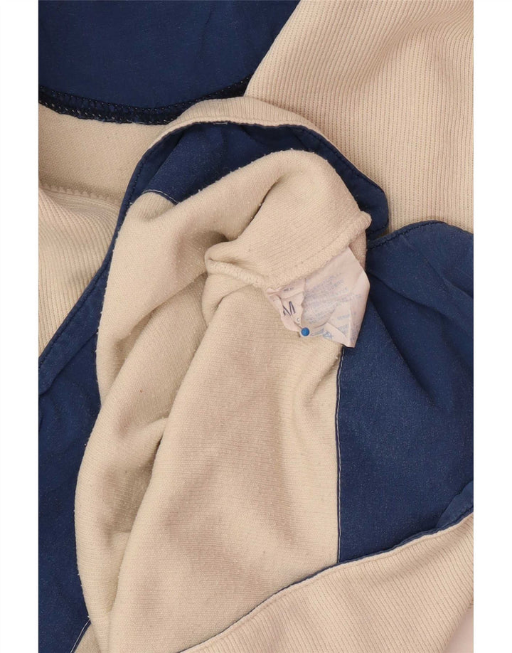 Sergio Tacchini Haut à col zippé et manches longues pour homme en coton beige moyen