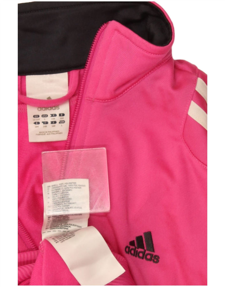 Veste de survêtement Adidas Fille 13-14 ans Rose Polyester
