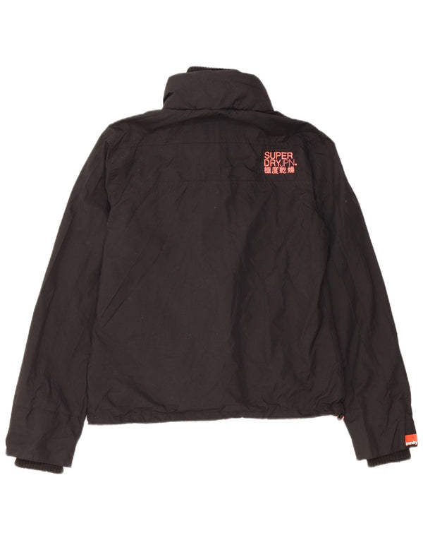 Superdry Veste coupe-vent The Windcheater pour femme UK 16 Large Noir Nylon