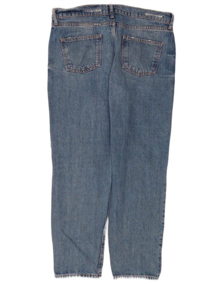 Zara Jean droit femme EU 40 Medium W30 L26 bleu coton