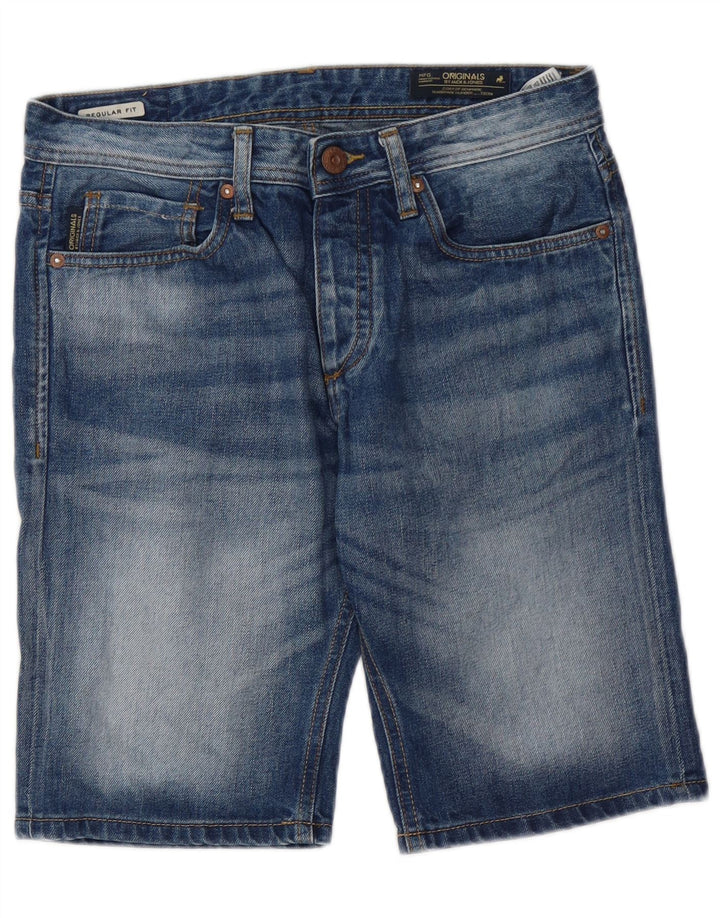Jack & Jones Short en jean coupe classique pour homme Small W29 Bleu Coton