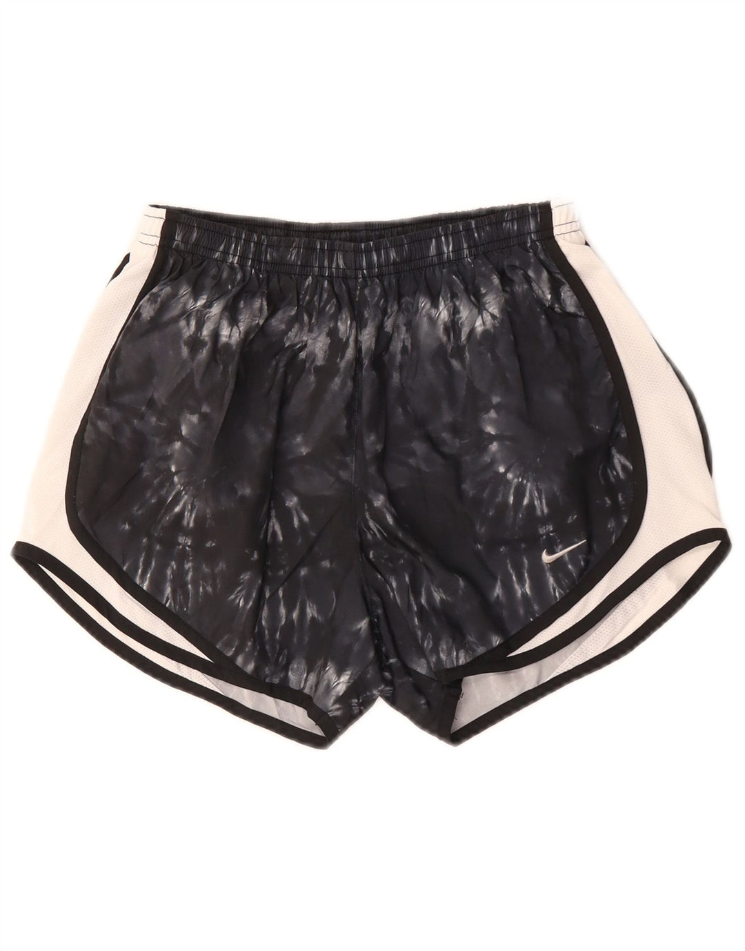 Nike Short de sport Dri Fit pour femme UK 8 Small Noir Tie Dye Polyester