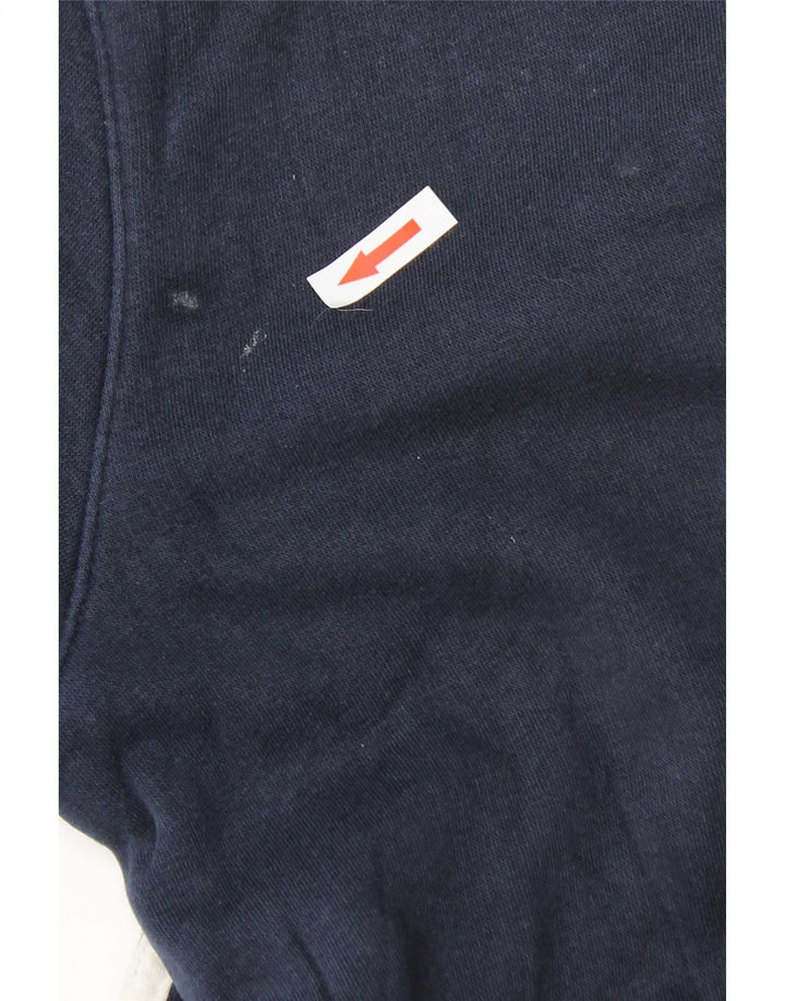 Adidas Mens Sweatshirt Jumper Petit Bleu Marine Coton