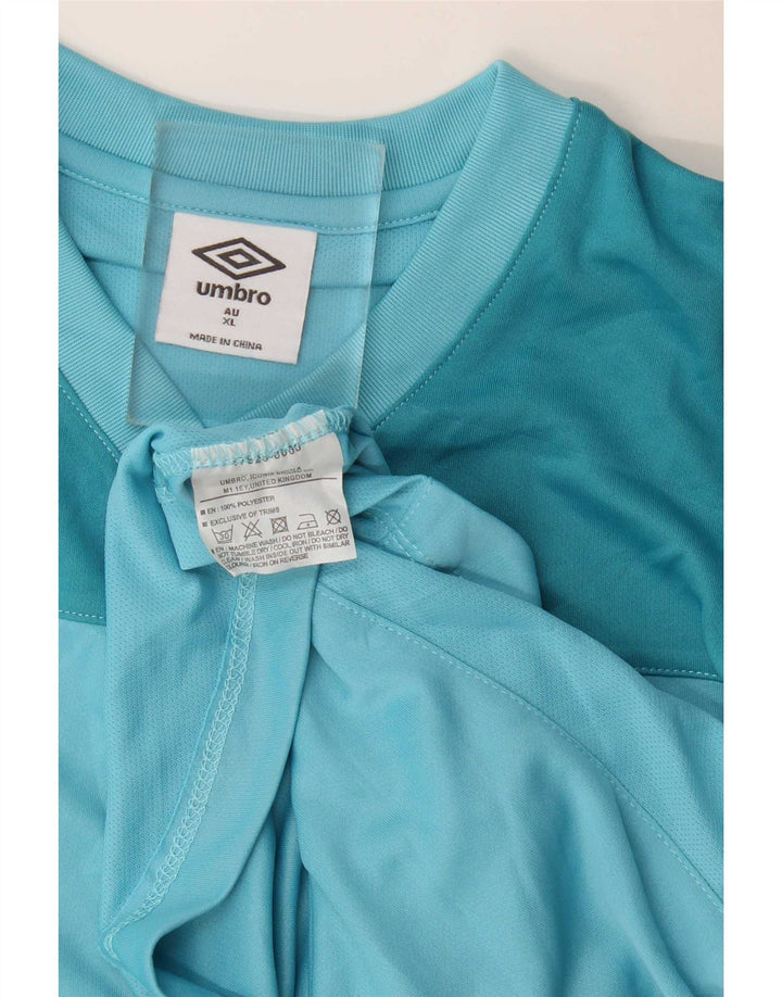 Umbro T-Shirt Graphique Homme XL Bleu Colorblock Polyester