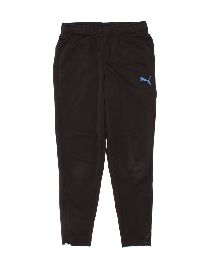PUMA Boys Tracksuit Trousers 7-8 Years Small Black Vintage Puma and Second-Hand Puma from Messina Hembry 
