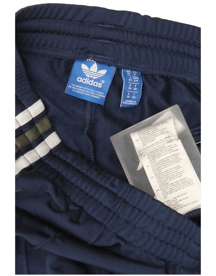 Adidas Pantalon de survêtement pour femme UK 10 Small Bleu marine Polyester