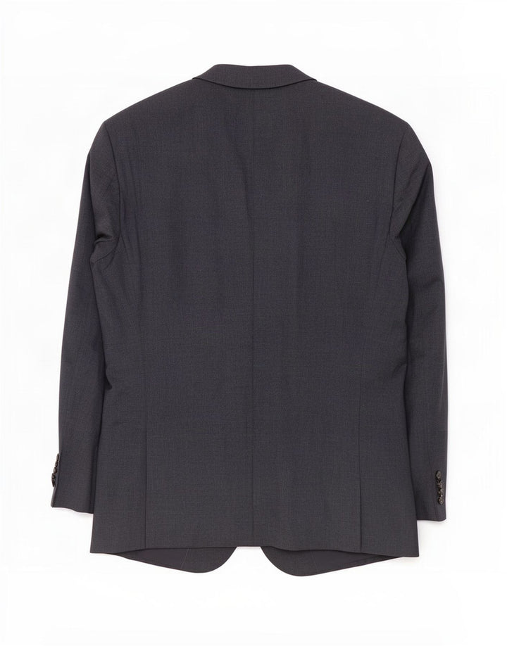 Hugo Boss Veste blazer à 2 boutons pour homme EU 48 Bleu marine moyen Laine