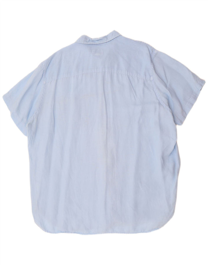 TIMBERLAND Chemise à manches courtes coupe régulière pour homme 3XL Bleu