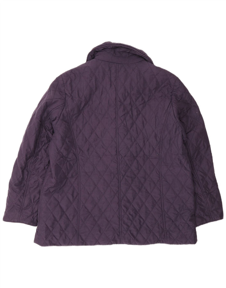 Marks & Spencer Veste matelassée pour femme UK 16 Large Violet Polyester