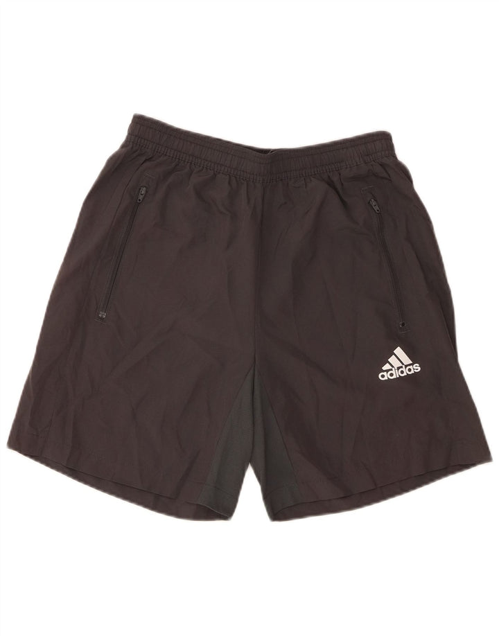 Adidas Short de sport Aeroready pour hommes, petit, gris, polyester