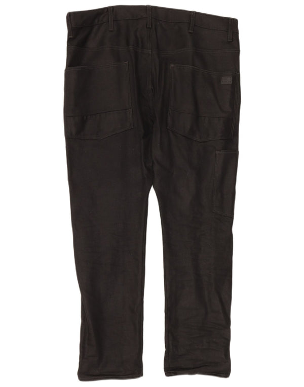 G-Star Mens Cargo Tapered Jeans W36 L28 Black Cotton