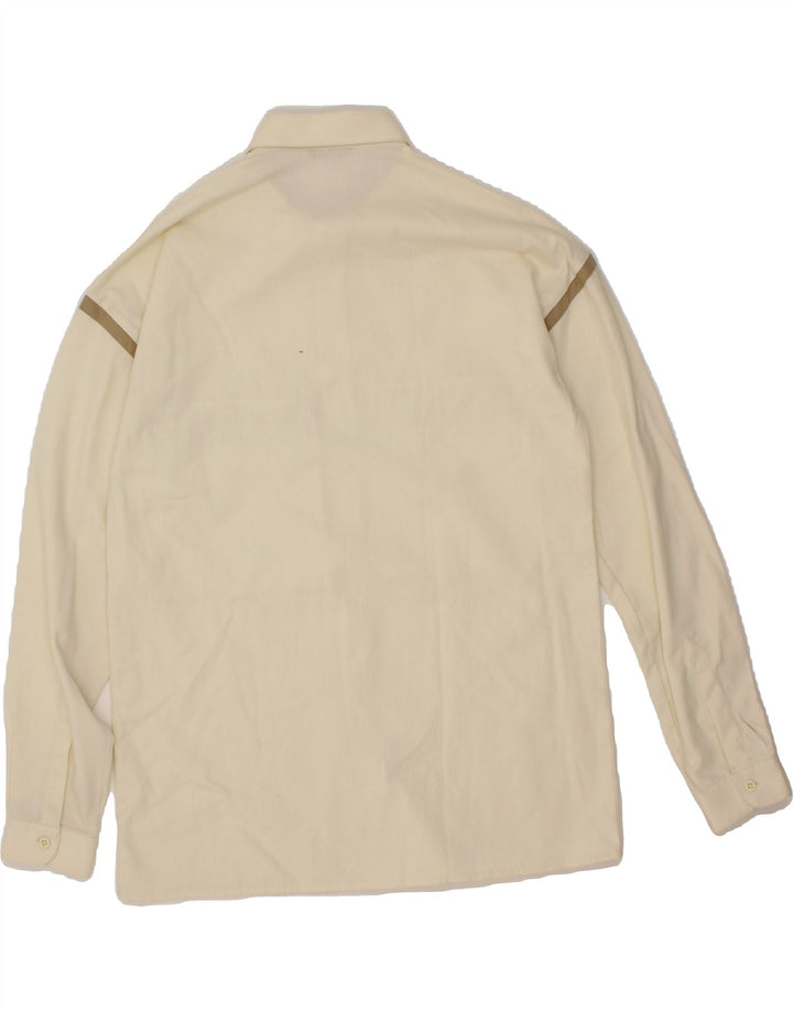 INGRAM Mens Shirt IT 48 Medium Beige Polyester Vintage Ingram and Second-Hand Ingram from Messina Hembry 