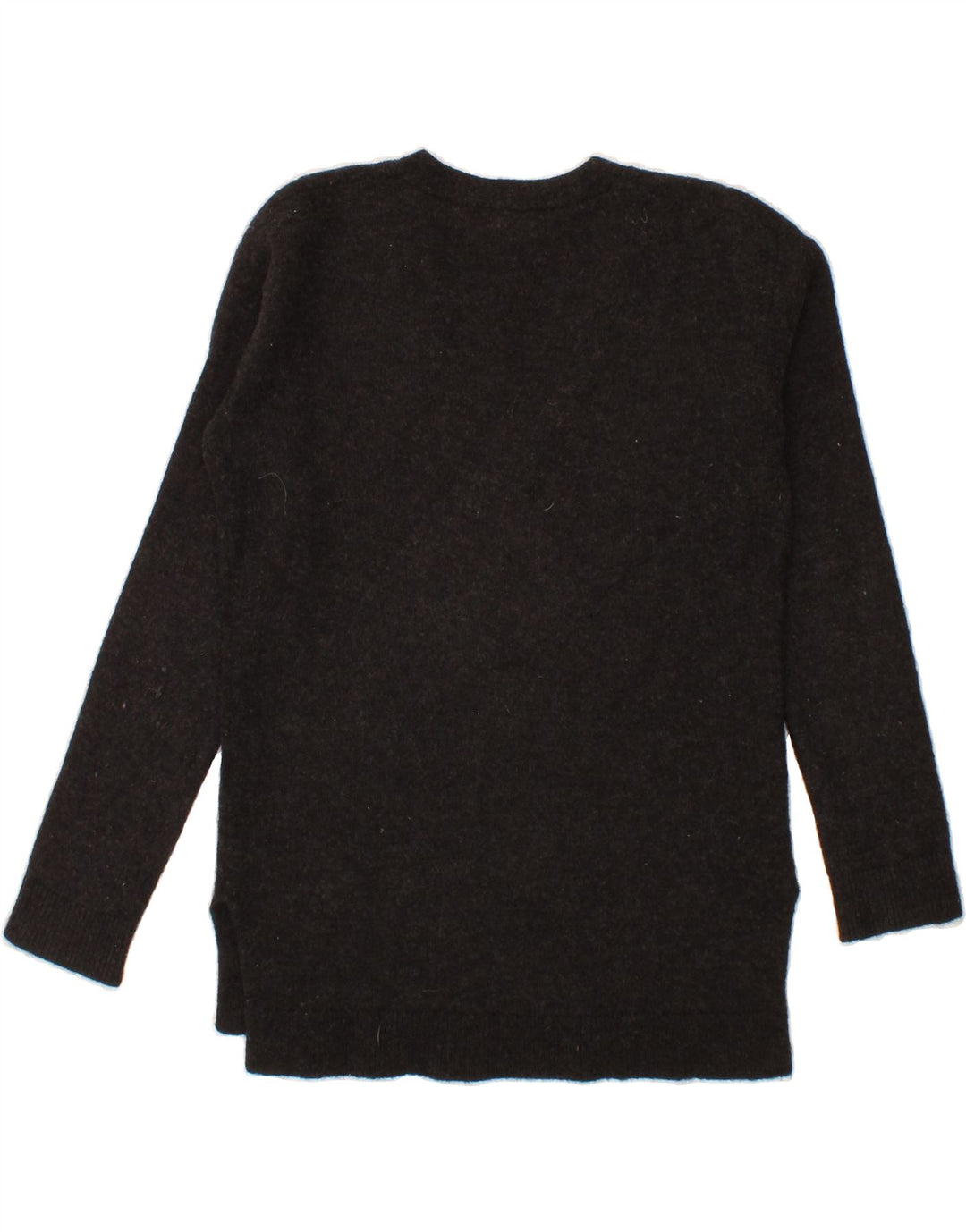 LEVI'S Womens Longline V-Neck Jumper Sweater UK 10 Small Black Vintage Levi's and Second-Hand Levi's from Messina Hembry 