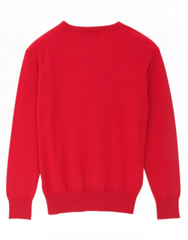 Zara Womens Cardigan Sweater UK 14 Large Rose Coton