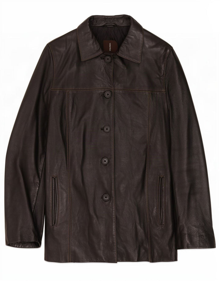 Conbipel Veste En Cuir Femme IT 42 Moyen Noir