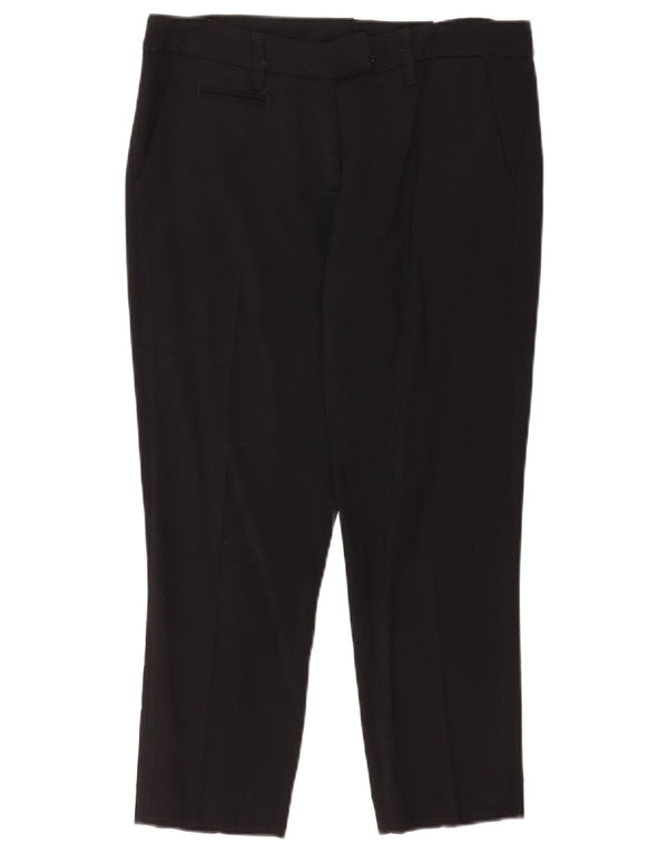 Dondup Pantalon de Costume Court Femme W30 L24 Noir Viscose