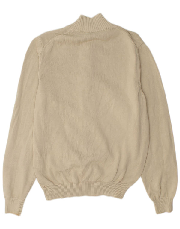 HENRY COTTONS Cardigan Homme Pull Large Beige Coton