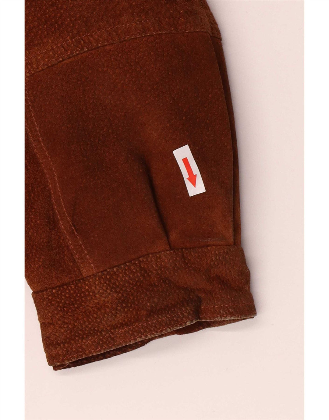 Veste Parka en daim à capuche surdimensionnée pour femme vintage IT 46 Grand Marron