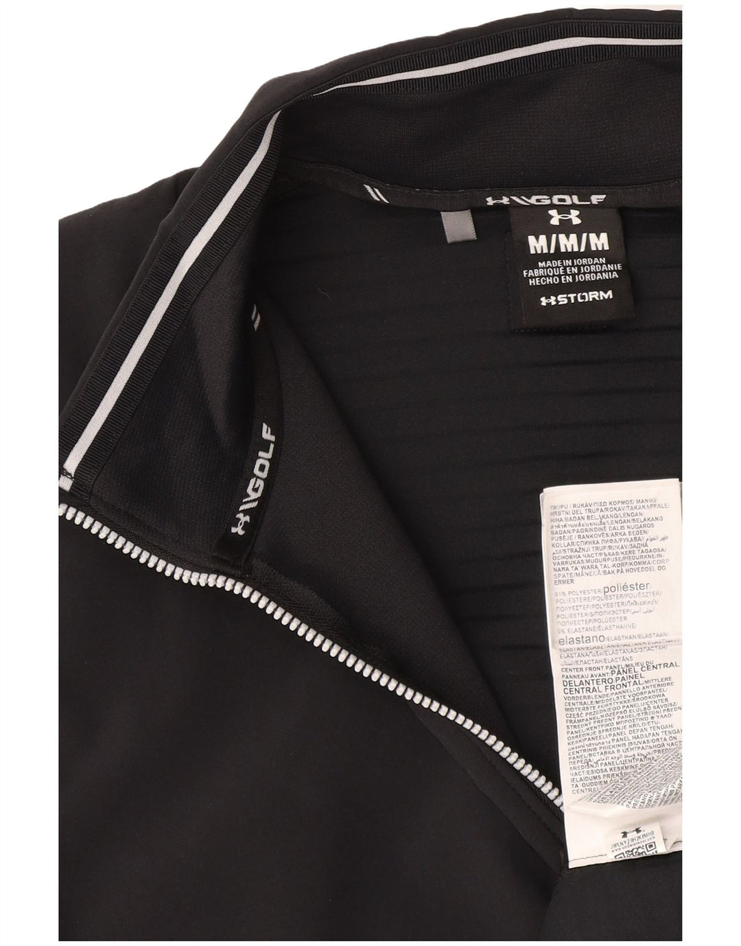 Under Armour Sweat-Shirt Zip Neck Homme Noir Moyen Polyester