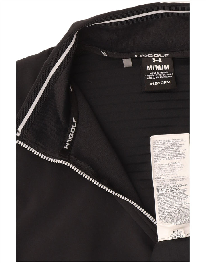 Under Armour Sweat-Shirt Zip Neck Homme Noir Moyen Polyester
