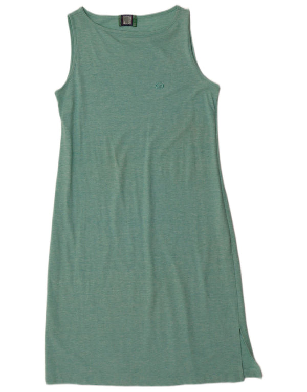 Sergio Tacchini Robe T-Shirt Femme IT 46 Large Turquoise Moucheté