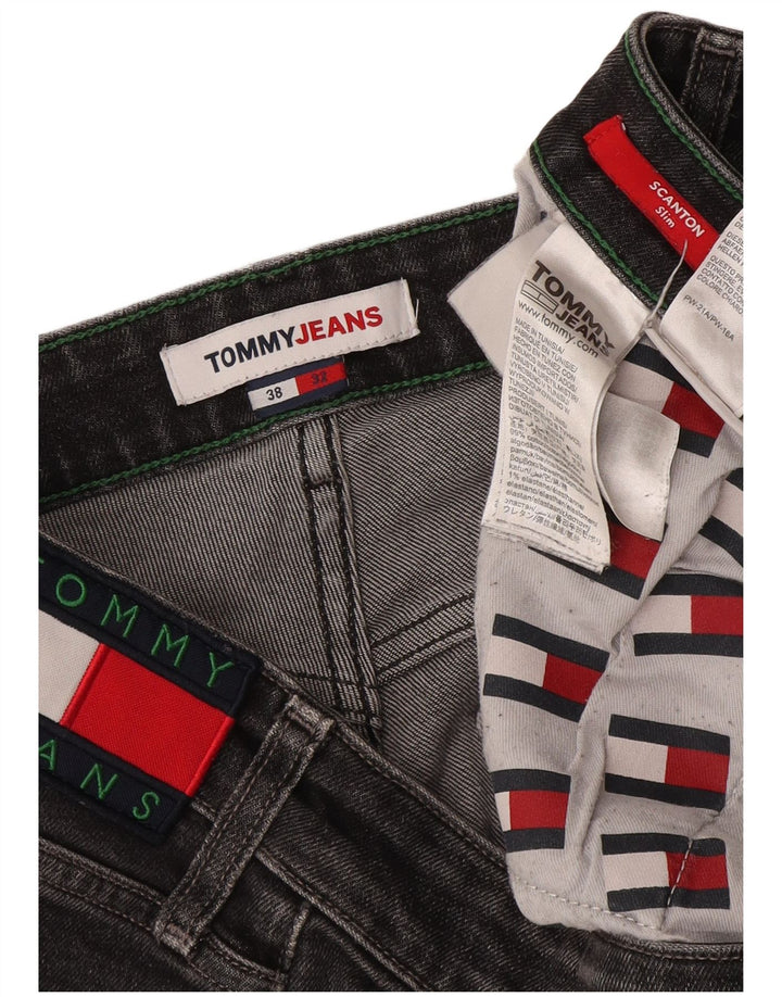 Tommy Hilfiger Jean Slim Homme W38 L32 Gris Coton