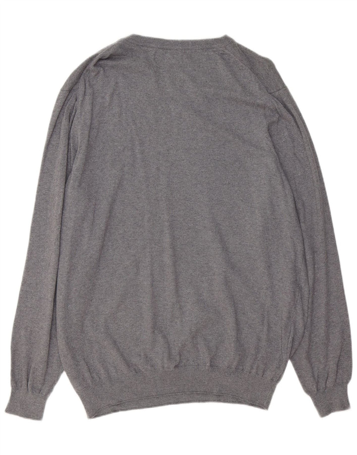 LYLE & SCOTT Pull col bateau pour homme 2XL Gris Coton