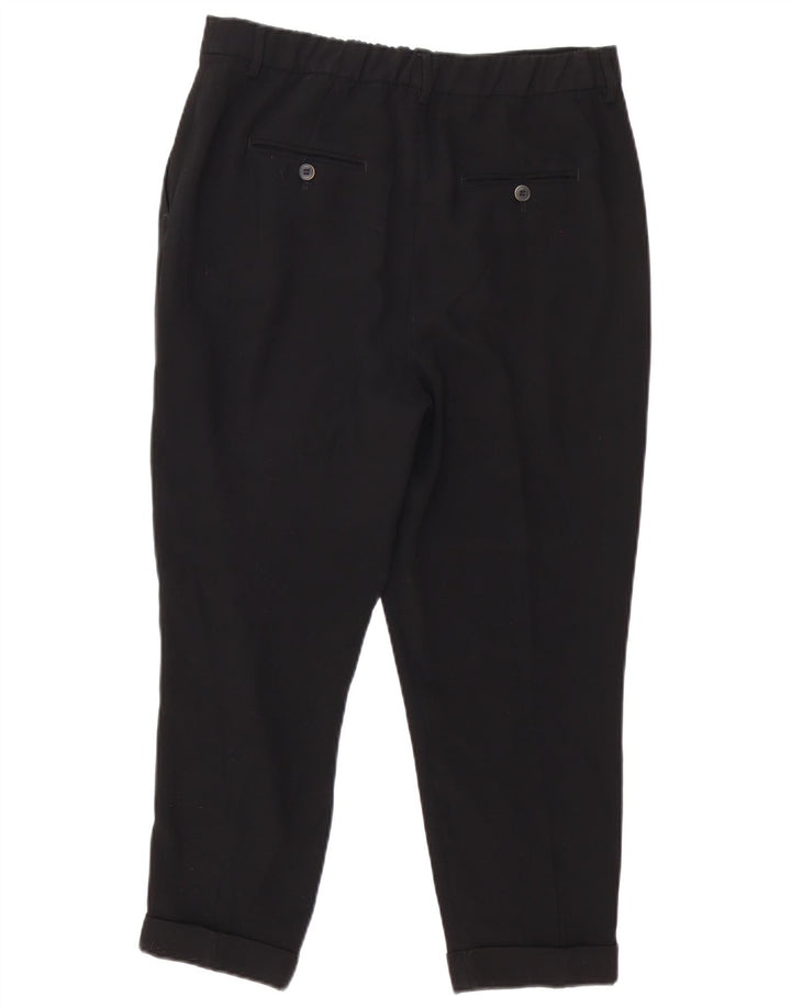 Pantalon Capri Fuselé Zara Femme Moyen W30 L23 Noir