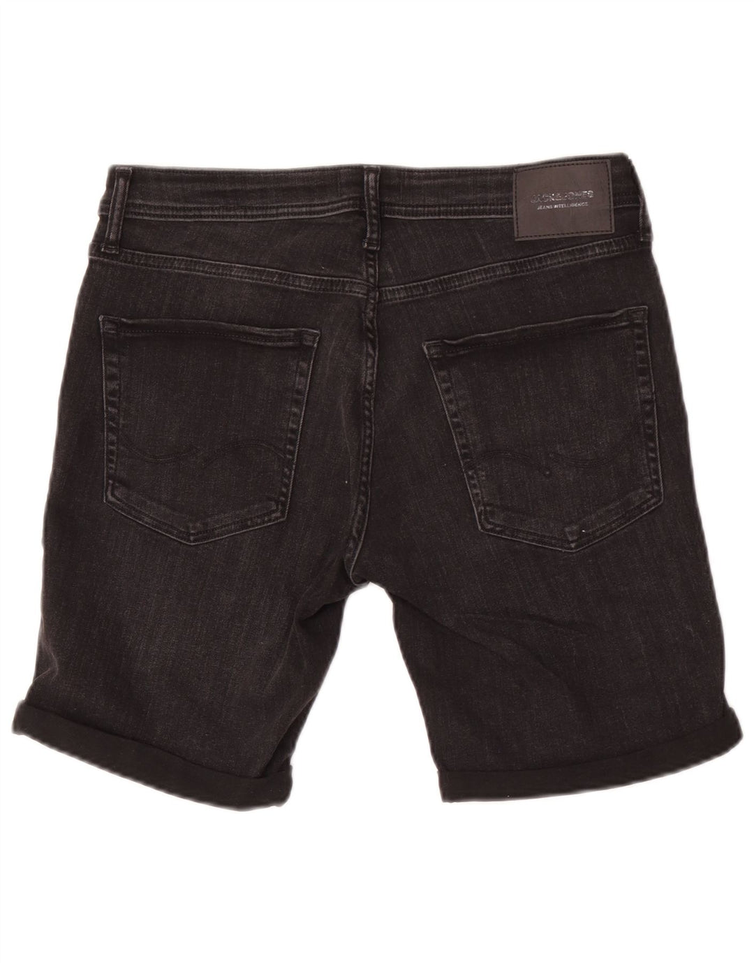 Jack & Jones Short En Jean Moyen W32 Homme Noir Coton