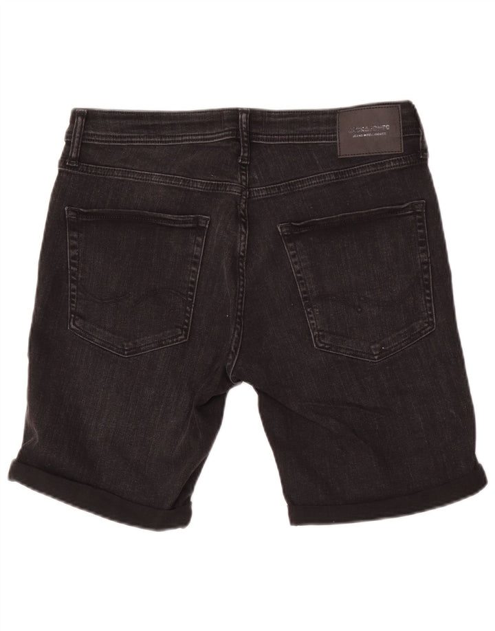 Jack & Jones Short En Jean Moyen W32 Homme Noir Coton