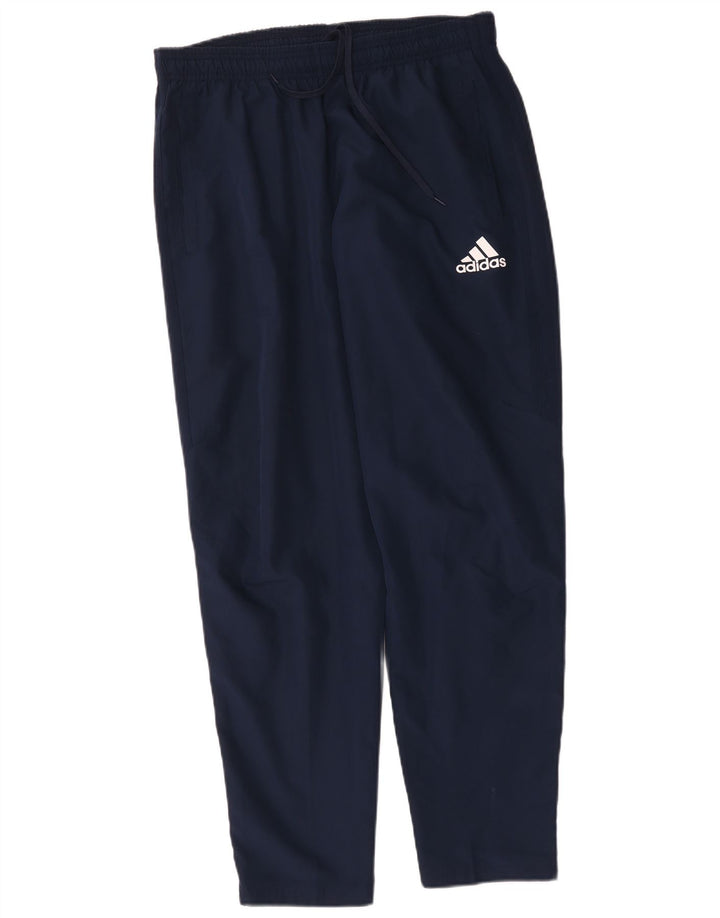 Adidas Pantalon de survêtement graphique pour homme Large Bleu marine Polyester
