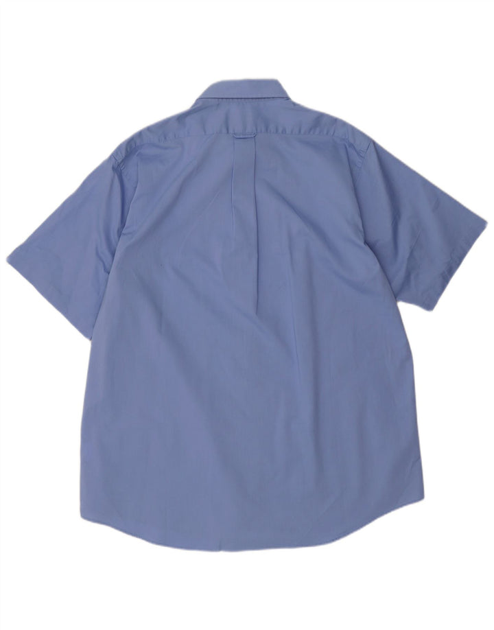 IZOD Chemise à manches courtes pour homme, coupe régulière, taille 17 XL, bleu