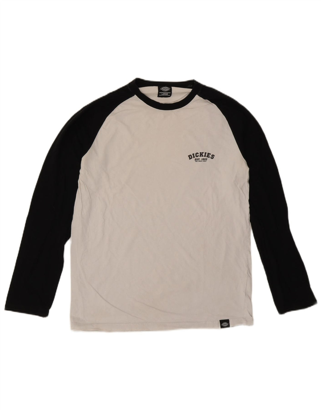 Dickies Haut à manches longues pour homme en coton color block blanc Taille L