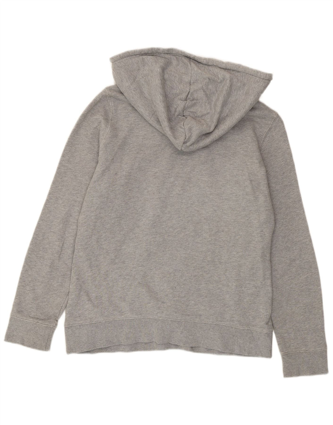 ADIDAS Pull à capuche graphique surdimensionné pour femme UK 10 Petit coton gris