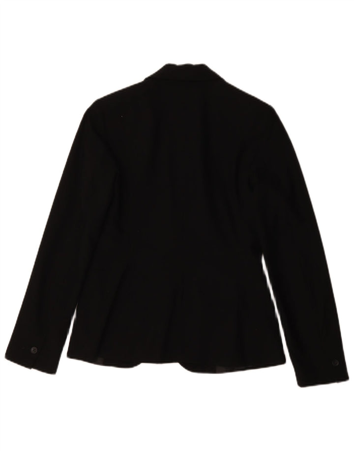 Zara Veste Blazer 1 Bouton Femme EU 34 2XS Noir Polyester