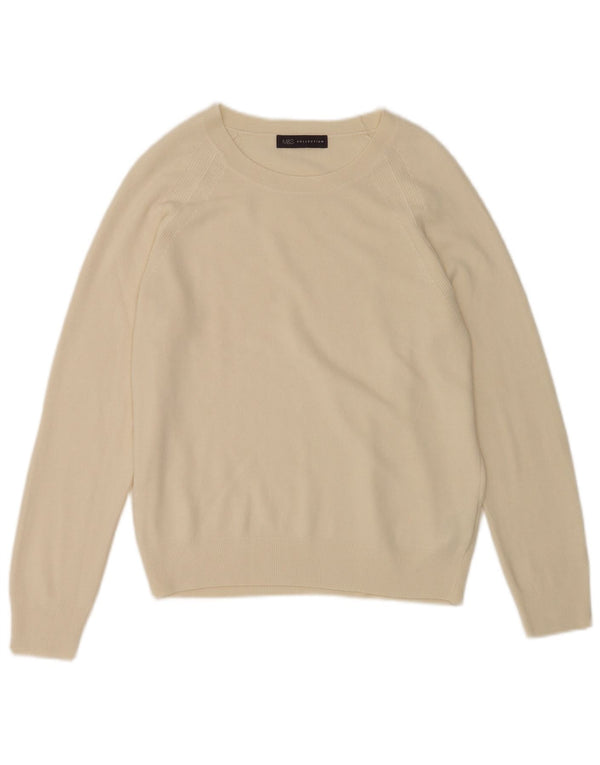 Marks & Spencer Pull col bateau pour femme UK 12 Acrylique beige moyen