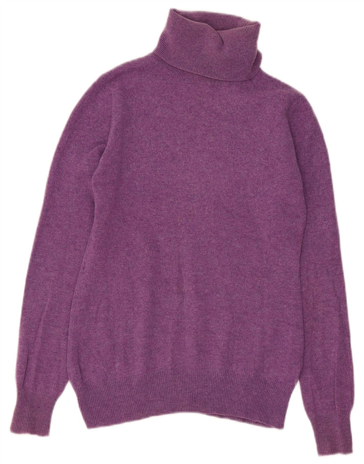 Joyful Pull col roulé pour femme UK 14 Large Violet