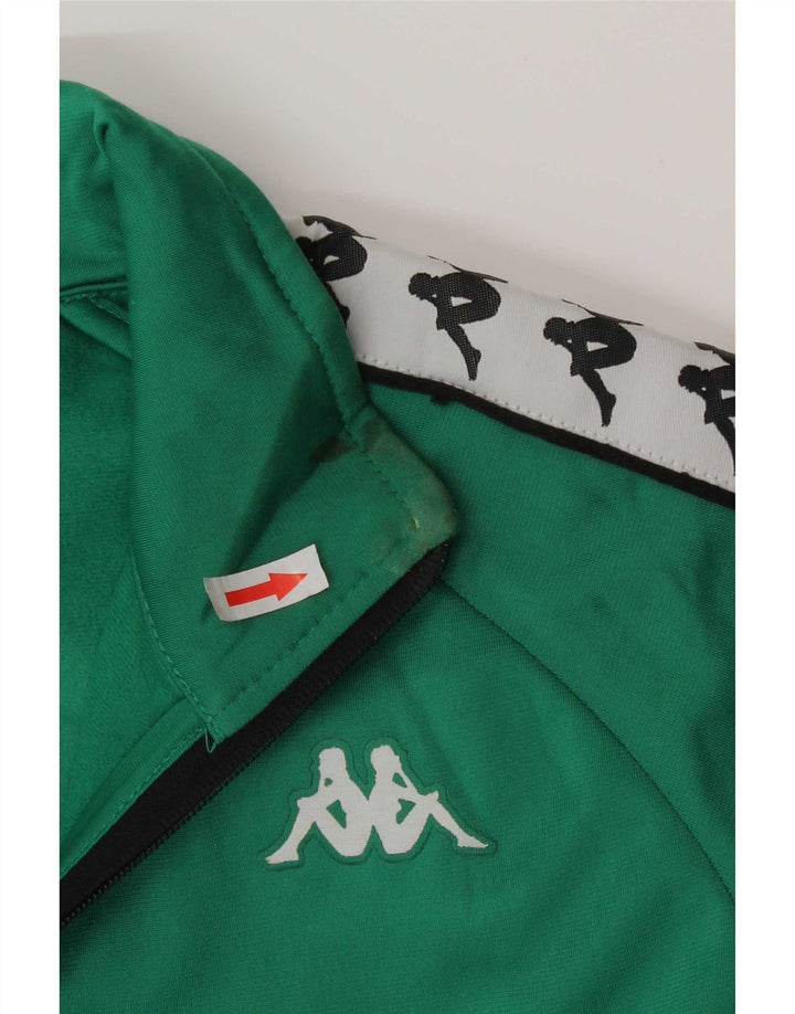 Kappa Veste de Survêtement Graphique Homme Petit Vert Colorblock