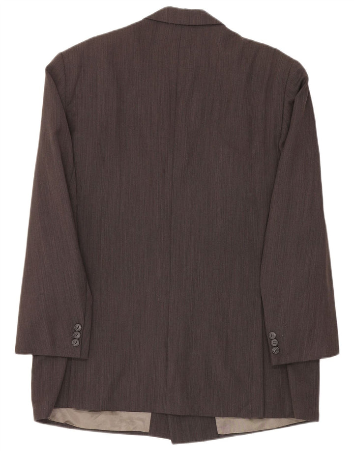 Trussardi Veste Blazer Croisée IT 52 XL Gris Rayure Fine