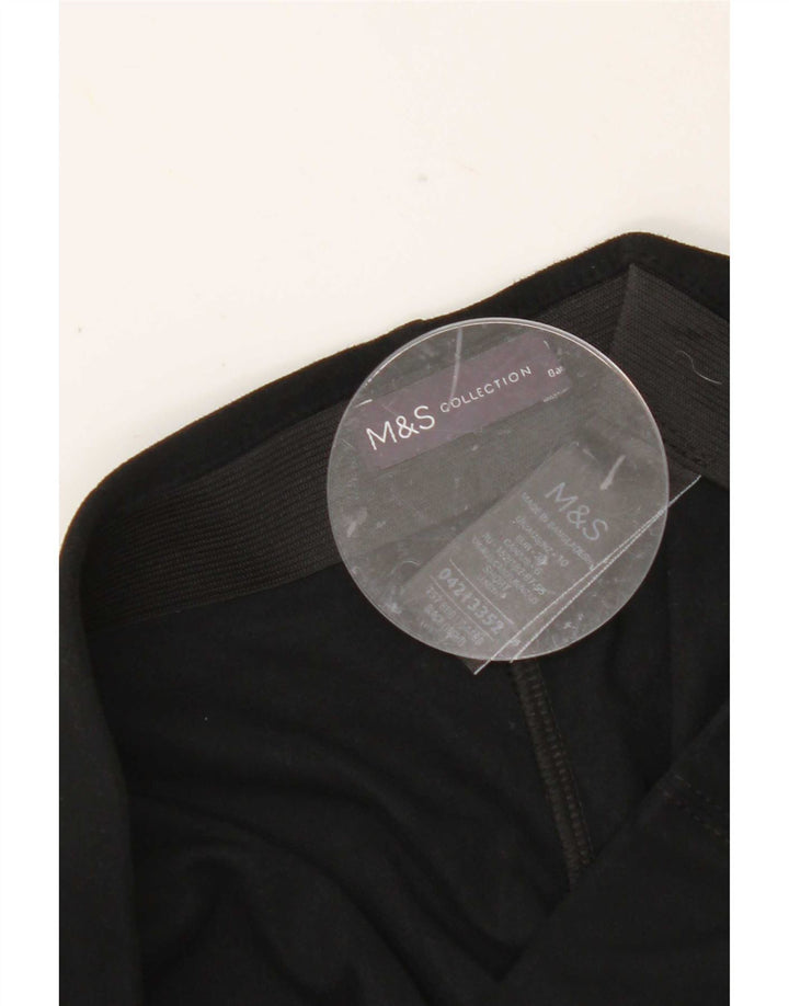 Marks & Spencer Legging court pour femme UK 10 Small Noir Polyester