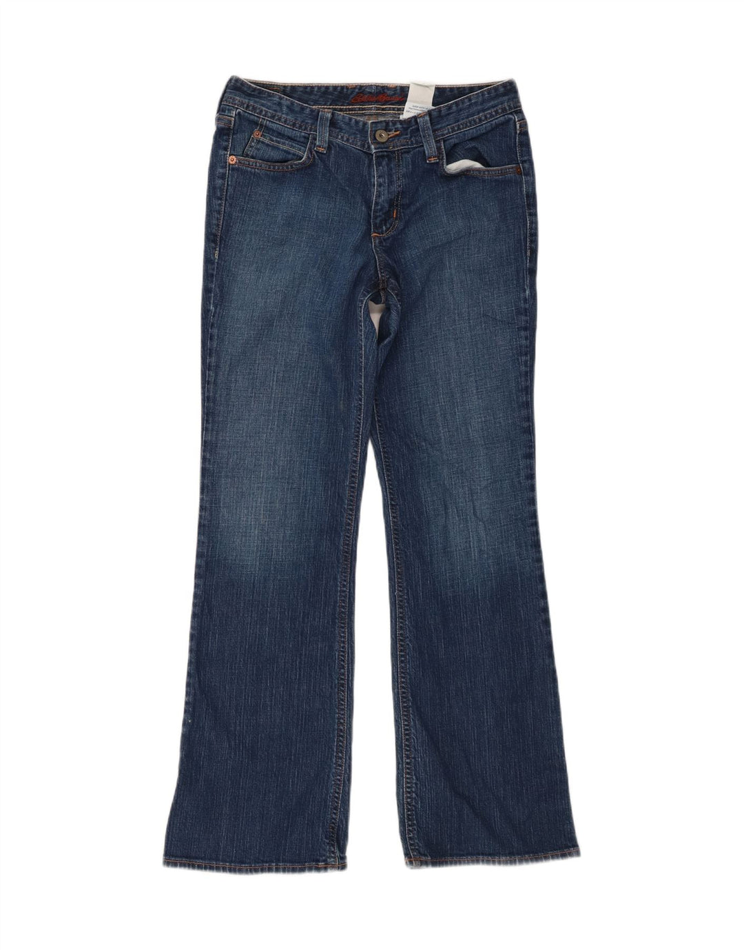 EDDIE BAUER Jean Bootcut Femme US 2 XS W27 L29 Bleu Coton