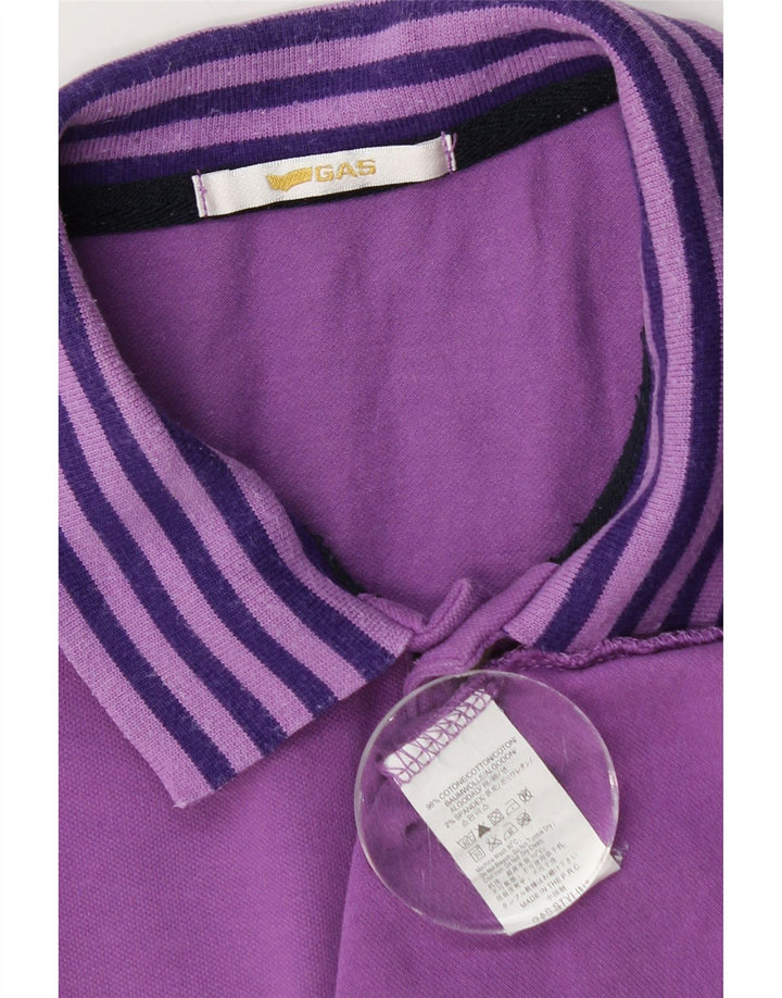 Gas Polo Homme Petit Violet Coton