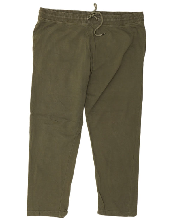 Marks & Spencer Mens Straight Chino Trousers 2XL W42 L29 Khaki Cotton