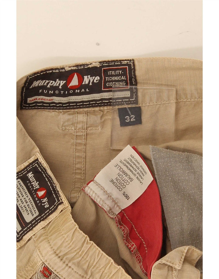 Murphy & Nye Short Cargo Homme W32 Coton Beige Moyen