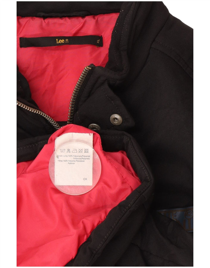 Lee Veste matelassée pour homme UK 42 XL Noir Polyester