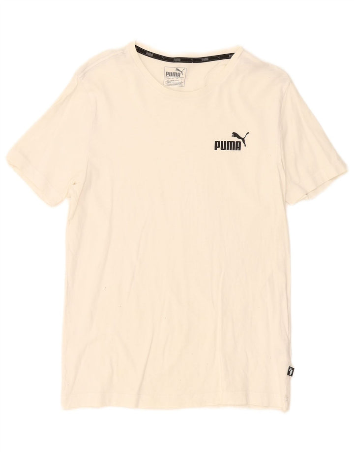 Puma T-Shirt Homme Blanc Petit Coton