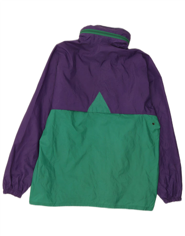K-Way Veste de pluie à capuche pour homme UK 38 Violet moyen Colourblock Polyamide